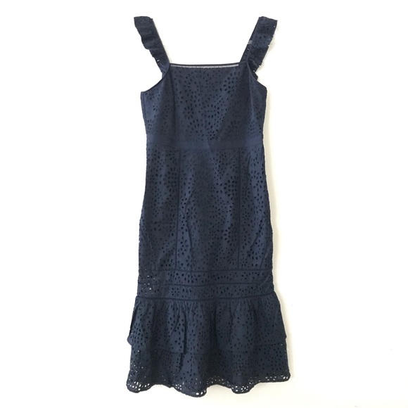 eyelet pinafore dress